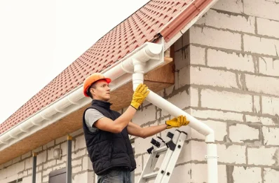 Pose et remplacement de gouttières à Hangard